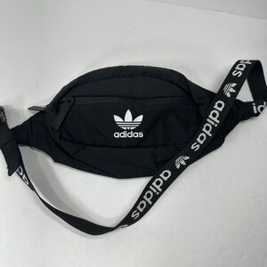 Adidas Black Belt Bag with Logo Strap